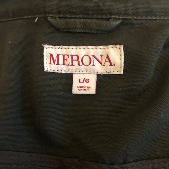 Merona Olive Army Green Military Utility Jacket - Picture 6 of 6